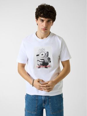T-shirt męski na wiosnę Guess ze sklepu: MODIVO w kategorii: T-shirty męskie - zdjęcie WP-EBWP-BKLVO-LN0_0000306142992