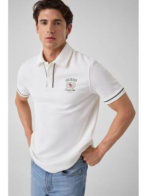 T-shirt męski casual Guess ze sklepu: MODIVO w kategorii: T-shirty męskie - zdjęcie WP-EBWP-BKLVO-LN0_0000306143302