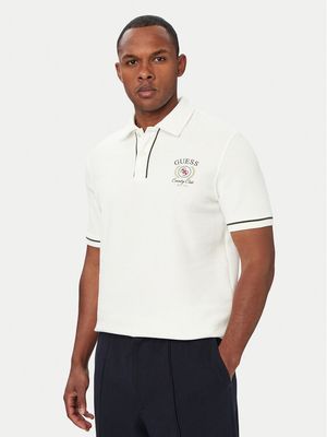 T-shirt męski casual Guess ze sklepu: MODIVO w kategorii: T-shirty męskie - zdjęcie WP-EBWP-BKLVO-LN0_0000306143302