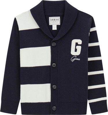 Sweter chłopięcy casualowy Guess ze sklepu: MODIVO w kategorii: Swetry chłopięce - zdjęcie WP-EBWP-BKLVO-LN0_0000306146907