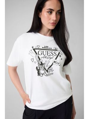 Bluzka damska młodzieżowa Guess ze sklepu: MODIVO w kategorii: Bluzki damskie - zdjęcie WP-EBWP-BKLVO-LN0_0000306148345