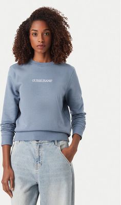 Bluza damska na jesień Guess ze sklepu: MODIVO w kategorii: Bluzy damskie - zdjęcie WP-EBWP-BKLVO-LN0_0000306148949