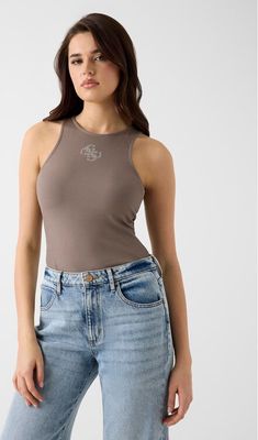 Bluzka damska casualowa Guess ze sklepu: MODIVO w kategorii: Bluzki damskie - zdjęcie WP-EBWP-BKLVO-LN0_0000306149014