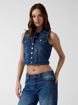 Guess - Bluzka damska ze sklepu: MODIVO w kategorii: Bluzki damskie - zdjęcie WP-EBWP-BKLVO-LN0_0000306150232