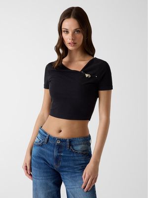 Bluzka damska Guess ze sklepu: MODIVO w kategorii: Bluzki damskie - zdjęcie WP-EBWP-BKLVO-LN0_0000306150553