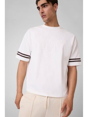 T-shirt męski casualowy Guess ze sklepu: MODIVO w kategorii: T-shirty męskie - zdjęcie WP-EBWP-BKLVO-LN0_0000306151413