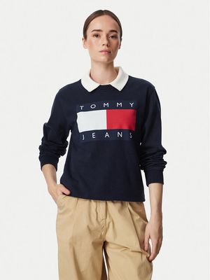 Bluza damska jesienna Tommy Jeans ze sklepu: MODIVO w kategorii: Bluzy damskie - zdjęcie WP-EBWP-BKLVO-LN0_0000306168305