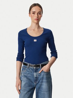 Calvin Klein Jeans - Bluzka damska na lato ze sklepu: MODIVO w kategorii: Bluzki damskie - zdjęcie WP-EBWP-BKLVO-LN0_0000306169982