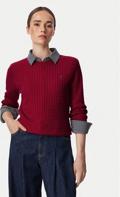 Sweter damski klasyczny casual Tommy Hilfiger ze sklepu: MODIVO w kategorii: Swetry damskie - zdjęcie WP-EBWP-BKLVO-LN0_0000306176034