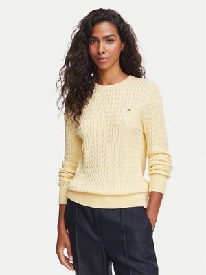Tommy Hilfiger - Sweter damski w stylu klasycznym ze sklepu: MODIVO w kategorii: Swetry damskie - zdjęcie WP-EBWP-BKLVO-LN0_0000306176072