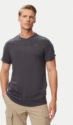 T-shirt męski casual G-Star Raw ze sklepu: MODIVO w kategorii: T-shirty męskie - zdjęcie WP-EBWP-BKLVO-LN0_0000306192041