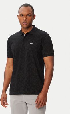 T-shirt męski klasyczny BOSS ze sklepu: MODIVO w kategorii: T-shirty męskie - zdjęcie WP-EBWP-BKLVO-LN0_0000306192744