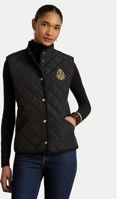 Kamizelka damska na jesień casual LAUREN RALPH LAUREN ze sklepu: MODIVO w kategorii: Kamizelki damskie - zdjęcie WP-EBWP-BKLVO-LN0_0000306203037