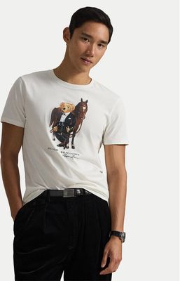 T-shirt męski klasyczny Polo Ralph Lauren ze sklepu: MODIVO w kategorii: T-shirty męskie - zdjęcie WP-EBWP-BKLVO-LN0_0000306215665