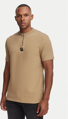 T-shirt męski casual HUGO ze sklepu: MODIVO w kategorii: T-shirty męskie - zdjęcie WP-EBWP-BKLVO-LN0_0000306293083