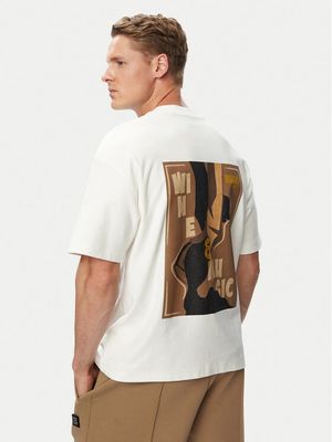 T-shirt męski w stylu klasycznym HUGO ze sklepu: MODIVO w kategorii: T-shirty męskie - zdjęcie WP-EBWP-BKLVO-LN0_0000306293250
