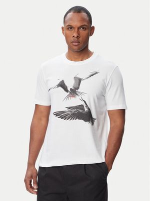 T-shirt męski młodzieżowy HUGO ze sklepu: MODIVO w kategorii: T-shirty męskie - zdjęcie WP-EBWP-BKLVO-LN0_0000306293342