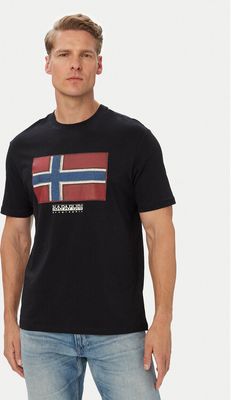 T-shirt męski na lato Napapijri ze sklepu: MODIVO w kategorii: T-shirty męskie - zdjęcie WP-EBWP-BKLVO-LN0_0000306324954