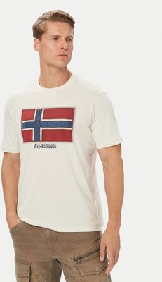 T-shirt męski na lato Napapijri ze sklepu: MODIVO w kategorii: T-shirty męskie - zdjęcie WP-EBWP-BKLVO-LN0_0000306325029