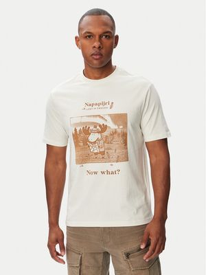 Napapijri - T-shirt męski na lato ze sklepu: MODIVO w kategorii: T-shirty męskie - zdjęcie WP-EBWP-BKLVO-LN0_0000306325494