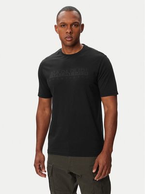 T-shirt męski letni Napapijri ze sklepu: MODIVO w kategorii: T-shirty męskie - zdjęcie WP-EBWP-BKLVO-LN0_0000306325555