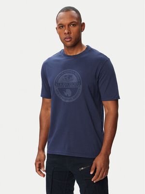 T-shirt męski na lato Napapijri ze sklepu: MODIVO w kategorii: T-shirty męskie - zdjęcie WP-EBWP-BKLVO-LN0_0000306325579
