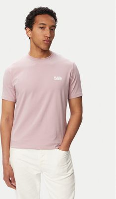 T-shirt męski klasyczny Karl Lagerfeld ze sklepu: MODIVO w kategorii: T-shirty męskie - zdjęcie WP-EBWP-BKLVO-LN0_0000306334175