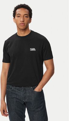 Karl Lagerfeld - T-shirt męski klasyczny ze sklepu: MODIVO w kategorii: T-shirty męskie - zdjęcie WP-EBWP-BKLVO-LN0_0000306334205