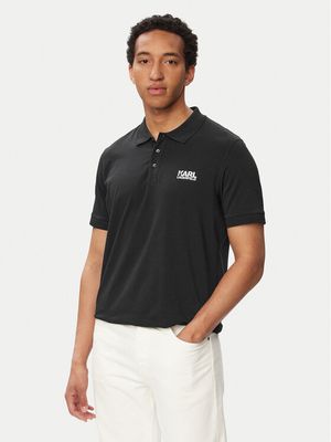 T-shirt męski klasyczny casual Karl Lagerfeld ze sklepu: MODIVO w kategorii: T-shirty męskie - zdjęcie WP-EBWP-BKLVO-LN0_0000306334243