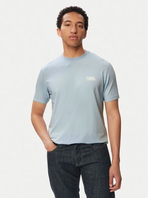 T-shirt męski klasyczny Karl Lagerfeld ze sklepu: MODIVO w kategorii: T-shirty męskie - zdjęcie WP-EBWP-BKLVO-LN0_0000306334250