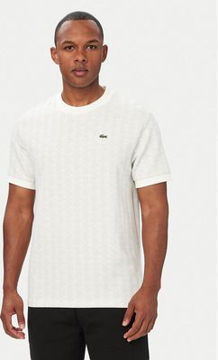 T-shirt męski elegancki Lacoste ze sklepu: MODIVO w kategorii: T-shirty męskie - zdjęcie WP-EBWP-BKLVO-LN0_0000306355071