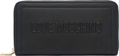 Portfel damski elegancki Love Moschino ze sklepu: MODIVO w kategorii: Portfele damskie - zdjęcie WP-EBWP-BKLVO-LN0_0000306356238