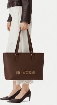 Shopper bag elegancka Love Moschino ze sklepu: MODIVO w kategorii: Torby Shopper bag - zdjęcie WP-EBWP-BKLVO-LN0_0000306356276