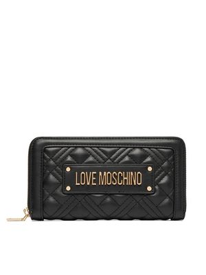 Portfel damski elegancki Love Moschino ze sklepu: MODIVO w kategorii: Portfele damskie - zdjęcie WP-EBWP-BKLVO-LN0_0000306356726