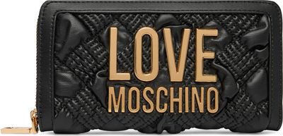 Portfel damski elegancki Love Moschino ze sklepu: MODIVO w kategorii: Portfele damskie - zdjęcie WP-EBWP-BKLVO-LN0_0000306356764