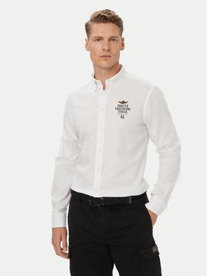Koszula męska elegancka Aeronautica Militare ze sklepu: MODIVO w kategorii: Koszule męskie - zdjęcie WP-EBWP-BKLVO-LN0_0000306522602