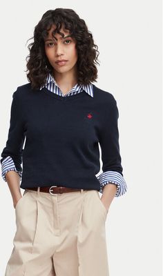 Sweter damski BEVERLY HILLS POLO CLUB ze sklepu: MODIVO w kategorii: Swetry damskie - zdjęcie WP-EBWP-BKLVO-LN0_2230100358963