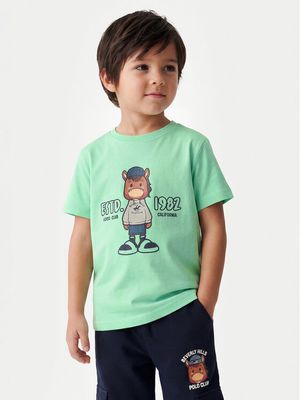 T-shirt chłopięce w stylu młodzieżowym BEVERLY HILLS POLO CLUB ze sklepu: MODIVO w kategorii: T-shirty chłopięce - zdjęcie WP-EBWP-BKLVO-LN0_2230100362885