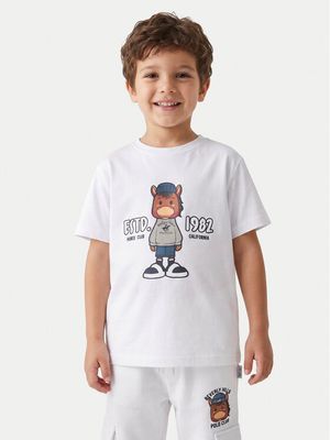 T-shirt chłopięce w stylu młodzieżowym BEVERLY HILLS POLO CLUB ze sklepu: MODIVO w kategorii: T-shirty chłopięce - zdjęcie WP-EBWP-BKLVO-LN0_2230100363899