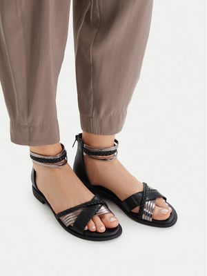 JENNY - Sandały damskie eleganckie ze sklepu: MODIVO w kategorii: Sandały damskie - zdjęcie WP-EBWP-BKLVO-LN0_5906751562888