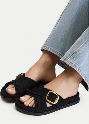 Klapki damskie Guess Jeans ze sklepu: MODIVO w kategorii: Klapki damskie - zdjęcie WP-EBWP-BKLVO-LN0_5907964034964