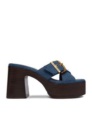Guess Jeans - Klapki damskie ze sklepu: MODIVO w kategorii: Klapki damskie - zdjęcie WP-EBWP-BKLVO-LN0_5907964071631