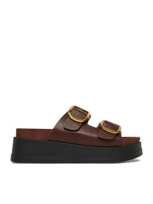 Klapki damskie na lato Guess Jeans ze sklepu: MODIVO w kategorii: Klapki damskie - zdjęcie WP-EBWP-BKLVO-LN0_5907964080978