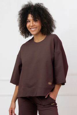 Bluza damska bez wzorów Italian Fashion ze sklepu: italianfashion w kategorii: Bluzy damskie - zdjęcie WP-ITAL-FCTU3-R7J_AAF-KDR-KAOR-3-CA-03-1