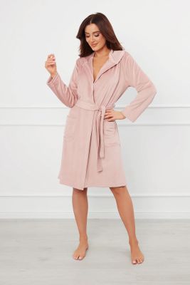 Italian Fashion - Szlafrok damski bez wzorów ze sklepu: italianfashion w kategorii: Szlafroki damskie - zdjęcie WP-ITAL-FCTU3-R7J_AAF-KKS-AKAR-D-BO-03-1