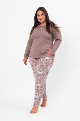 Piżama z nadrukami Italian Fashion ze sklepu: italianfashion w kategorii: Piżamy damskie - zdjęcie WP-ITAL-FCTU3-R7J_AAF-KPZ-KIMU-DDCD-03-1