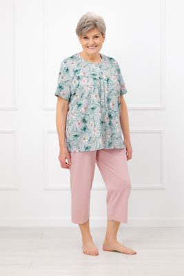 Piżama w kwiaty Italian Fashion ze sklepu: italianfashion w kategorii: Piżamy damskie - zdjęcie WP-ITAL-FCTU3-R7J_AAF-KPZ-PERL-K3DR-04-1