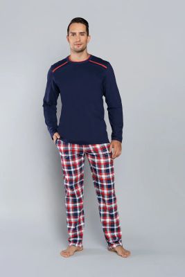 Piżama męska Italian Fashion ze sklepu: italianfashion w kategorii: Piżamy męskie - zdjęcie WP-ITAL-FCTU3-R7J_AAF-MPZ-OLAN-DDCD/45-1